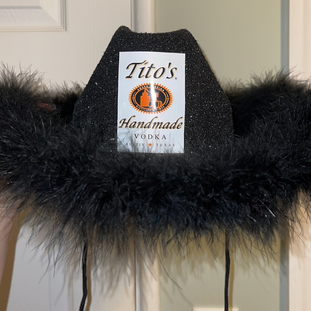 Tito’s sparkle cowgirl hat with ties